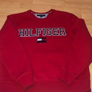 Red Tommy Hilfiger Sweatshirt